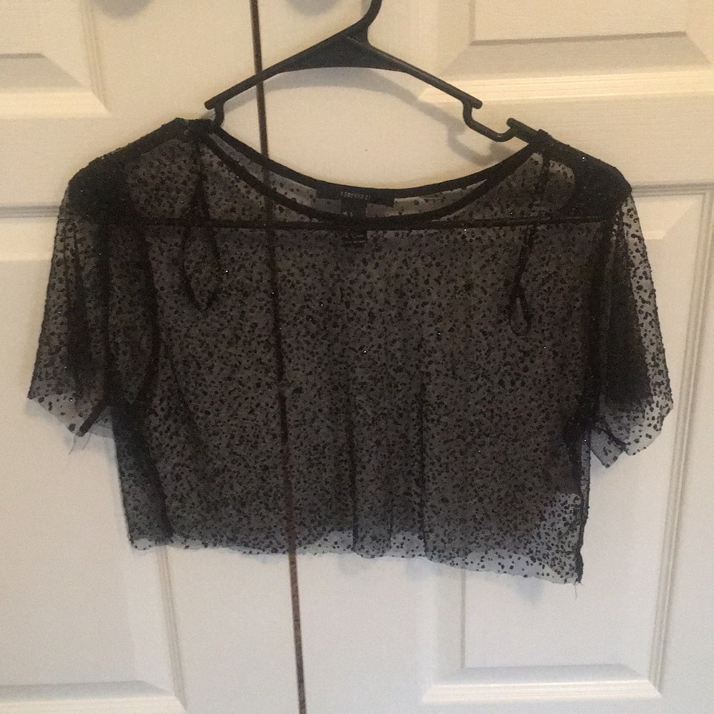 Black sequins shirt